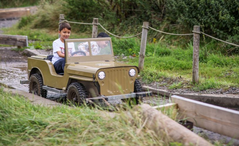 Mini jeeps at Avon Valley Adventure Park